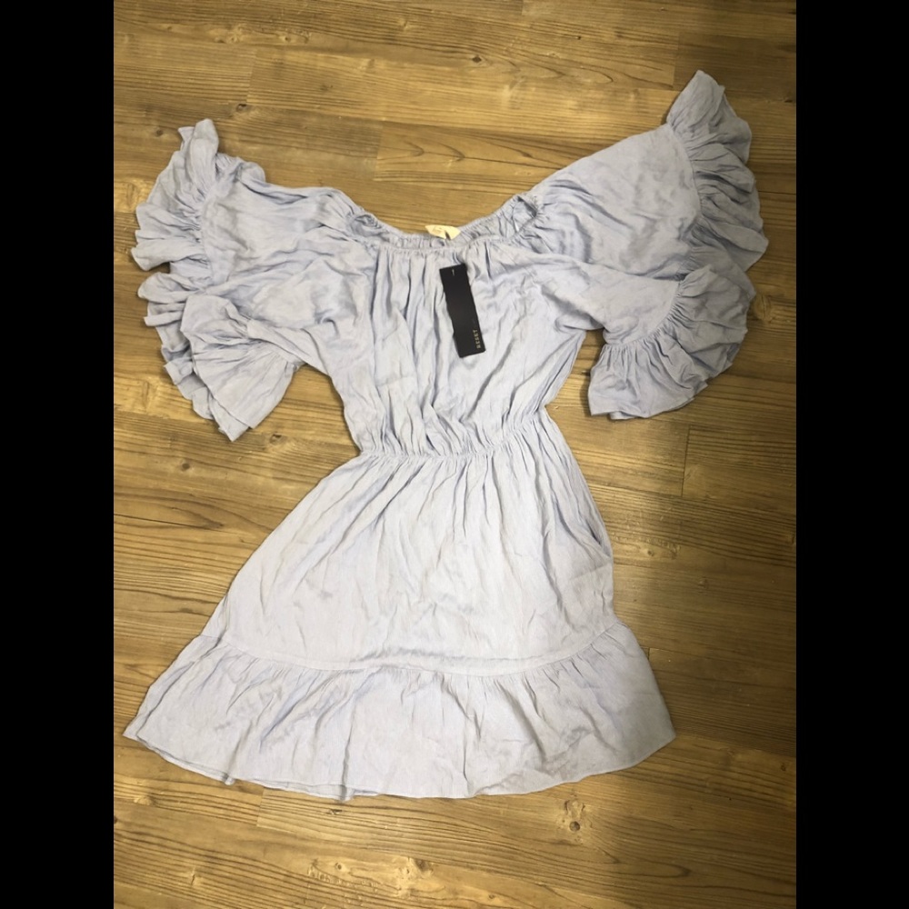 Nanamacs Ruffle Blue Dress